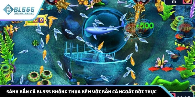 Sảnh bắn cá tại BL555 không thua kém những máy bắn cá ngoài đời thực